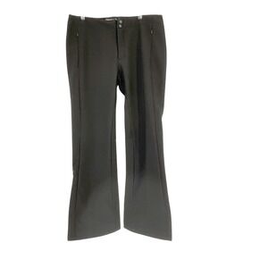 Precision Mountainwear Women Black Softshell Ski Snow Pants Size 12 Gaiters $250